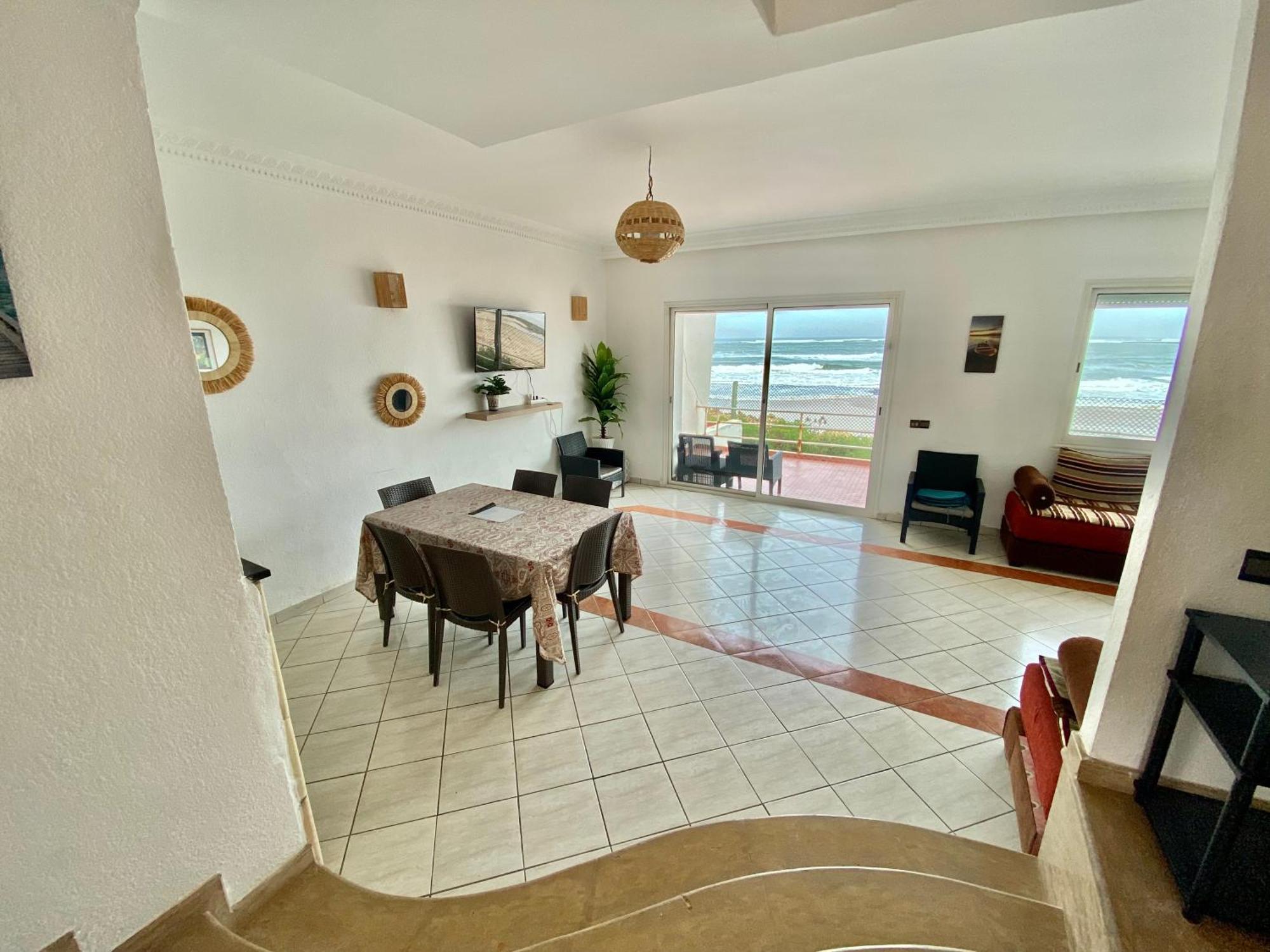 Splendid Beachfront Villa In Sidi Bouzid Beach With Pool Douar Ourlali Экстерьер фото