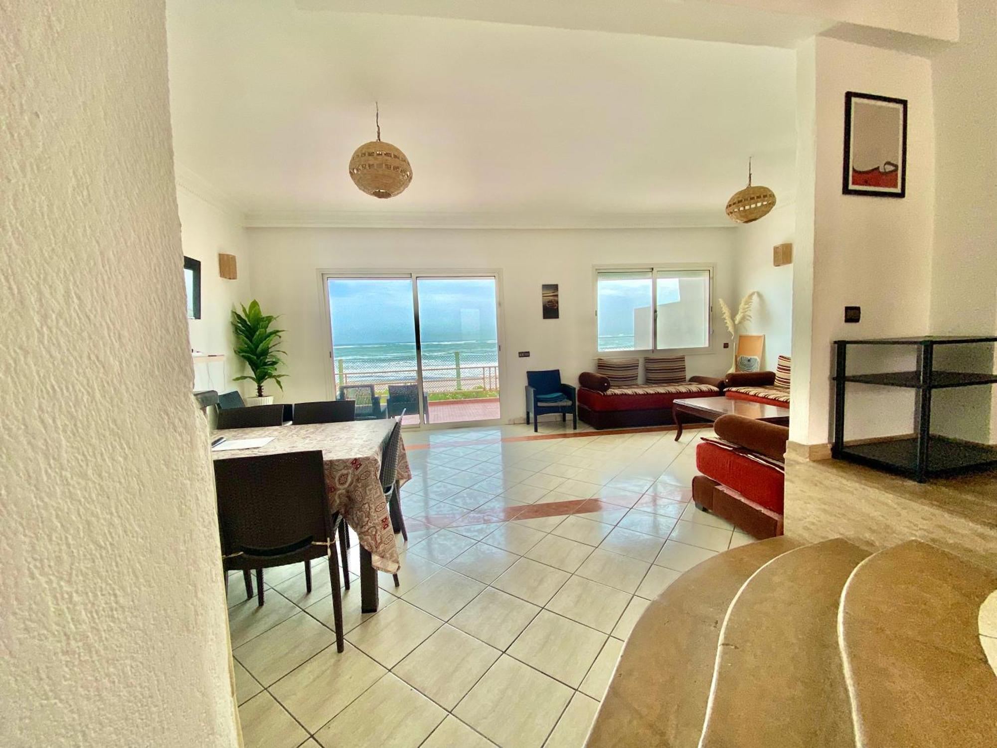 Splendid Beachfront Villa In Sidi Bouzid Beach With Pool Douar Ourlali Экстерьер фото
